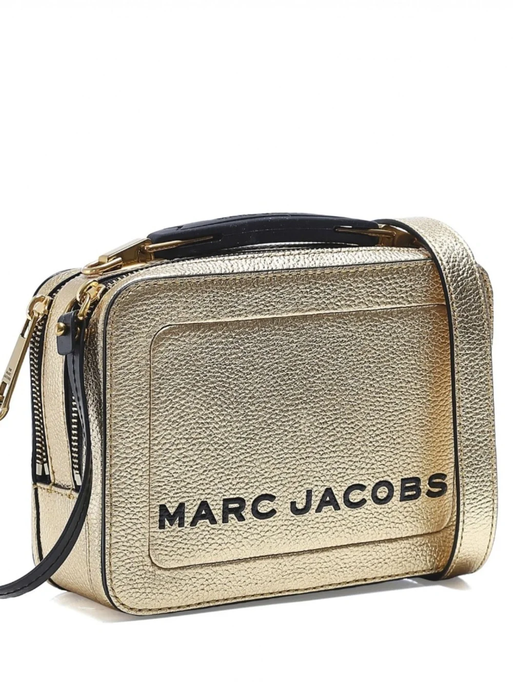 MARC JACOBS The Metallic Textured Mini Box Bag